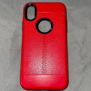 iPhone XS Red/Black Case